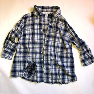 Style & Co. Plaid Button Up